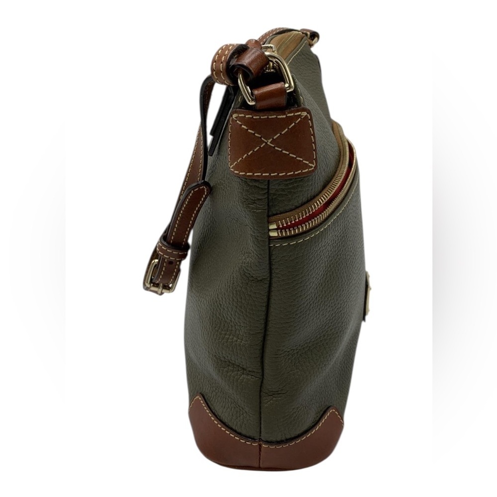 Dooney & Bourke Olive Green Pebble Grain Leather Crossbody Bag - Picture 9 of 13